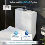 Plantex Ceramic Commode for Toilet/One Piece Western Toilet with 6D Siphonic Flush/Commode with Soft Closing Toilet Seat - S Trap - (ASTA, White)