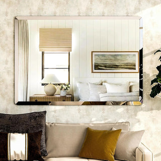 Plantex Unframed Unframed Mirror for Bedroom/Bathroom/Dressing Room/Living Room/Entryway/Wall - Rectangle Shape (18 X 24 Inch)