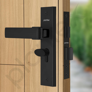 Plantex Main Door Lock/Mortise Lock for Door/6-Lever Lock Mechanism with 3 Years of Warranty - Robust Door Lock for Home with Brass Lock Body & Cylinder(8116 - DC-Black & Z-Black)