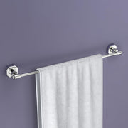 Plantex 304 Grade Stainless Steel Towel Holder in Bathroom/Single Towel Rod for Bathroom/Cloth Hanger/Bathroom Accessories - Nipron (Chrome - 24 inch)