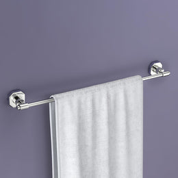Plantex 304 Grade Stainless Steel Towel Holder in Bathroom/Single Towel Rod for Bathroom/Cloth Hanger/Bathroom Accessories - Nipron (Chrome - 24 inch)