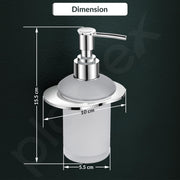 Plantex Pure Brass Liquid Soap Dispenser/Smero Hand Wash Dispenser for kitchen/Shampoo Dispenser/Bathroom Accessories - Aqua (Chrome)