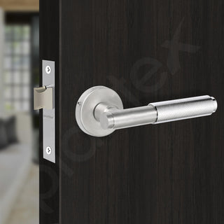 Plantex Heavy Duty Bathroom Door Lock – Door Lock for Bathroom & Balcony/Mortise Keyless Locks for Bathroom/Store Room/Balcony/with Baby Latch (603 - Satin)