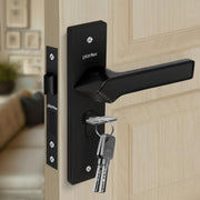 Plantex Heavy-Duty Door Lock/Door Handle Set with 3 Years of Warranty/Mortise Lock with 3 Keys, Brass Lockbody & Cylinder (8133 - DC-Black & Z-Black)