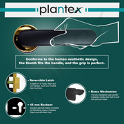 Plantex Door Lock for Home/Main Door Lock Set with 3 Computerized Key/Mortise Lock for Door with Brass Lock Body & Cylinder (SM037, Gold & Black)