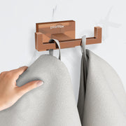 Plantex 304 Grade Stainless Steel Hooks for Hanging Clothes/Hanger for Bathroom/Hooks for Wall/Hooks/Bathroom Accessories - Benz (Rose Gold)