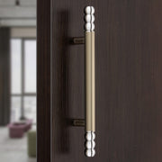 Plantex Premium Main Door Handle/14 Inch Door Handle for Main Door/Pull-Push Door Handle for Home/Office/Hotel - Pack of 1 (Satin White-Chrome Finish) - 3 Years Warranty