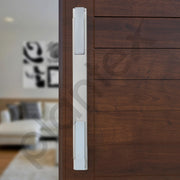 Plantex Door Handle/Main Door Handle/14 inch Pull-Push Handle for Home/Office/Hotel - Pack of 1 (SH-299, Satin White & Chrome) - 3 Years Warranty