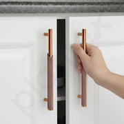 Plantex Stainless Steel & Aluminium Cabinet Handle/160mm Wardrobe Handle for Home/Cupboard Door Pull-Push Handles for Office - Pack of 2 (Rose Gold)
