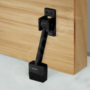 Plantex Gate Stopper for Door/5 Inch Long Door Stopper for Wooden Door/Door Stopper for Home - (Pack of 2, Black)