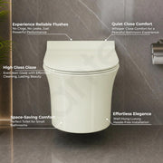 Plantex Platinum Ceramic Wall Hung Western Commode/Rimless Washdown Commode for Toilet/Western Toilet With Soft Close Toilet Seat - P Trap (Thunder)
