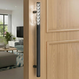 Plantex 18 Inch LED Main Door Handle/Pull-Push Handle with Sensor Touch/Lighting Door Handle for Main Door/Stainless Steel Handle for Home & Door Decor - Pack of 1 (Z-Black)