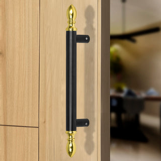 Plantex Altros Main Door Handle/Door & Home Decor/14 Inch Main Door Handle/Door Pull Push Handle - Pack of 1 (106 - Black & Gold)