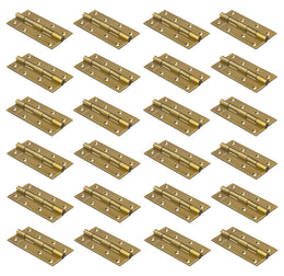 Plantex Heavy Duty Stainless Steel Door Hinges 5 inch x 12 Gauge/2.5 mm Thickness Home/ Office/ Hotel for Main Door/ Bedroom/ Kitchen/ Bathroom - Pack of 24 (Brass Antique )