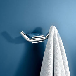 Plantex Robe Hook for Bathroom/304 Grade Stainless Steel Towel Hook/Cloth Hanger/Bathroom Accessories - Pack of 1 (Regent, Chrome)