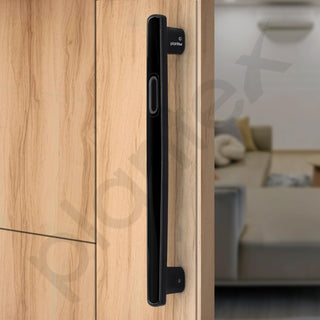 Plantex 14 Inch Main Door Handle for Wooden Doors - Pull-Push Handle Accessory - Pack of 1 (Black)