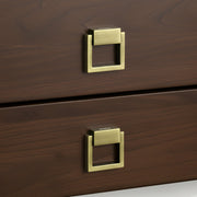 Plantex Drawer Kadi/2 Inch Chest Handle for Drawer/Square Cabinet Kadi/Pull-Push Small Kadi for Home/Office Drawer - Pack of 2 (SH-358, Brass Antique)