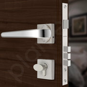 Plantex Heavy Duty Mortise Door Lock for Home/Door Lock for Main Door/Office/Hotel-3 Brass Keys (7091 - Satin White & Chrome)