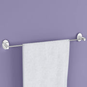 Plantex 304 Grade Stainless Steel 24 Inch Single Towel Rod/Towel Holder for Bathroom/Towel Bar/Hanger/Stand/Bathroom Accessories - Olive (Chrome)