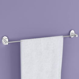 Plantex 304 Grade Stainless Steel 24 Inch Single Towel Rod/Towel Holder for Bathroom/Towel Bar/Hanger/Stand/Bathroom Accessories - Olive (Chrome)