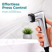 Plantex Health Faucet Gun Only/ABS Plastic Jet Spray for Bathroom/Hand Gun/Health Faucet Gun- Pack of 1 (Chrome & Black)