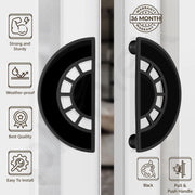 Plantex Door Handle/8 Inch Main Door Handle/Door Handle for Home/Pull-Push Door Handle/Door Accessories - Pack of 1 (Black)