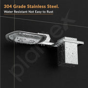 Plantex 2in1 Soap Dish with Tumbler Holder for Bathroom/304 Grade Stainless Steel Soap Holder with Toothbrush Holder/Bathroom Accessories - Pack of 1 (Delta - 2808, Chrome)