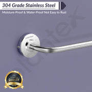 Plantex 304 Grade Stainless Steel Towel Hanger for Bathroom/Single Towel Rod/Towel Bar/Bathroom Accessories - Daizy (Chrome)