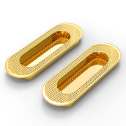 Plantex Sliding Door Handle/Concealed Handle for Sliding Door/96mm Concealed Handle for Wardrobe/Kitchen Cabinet - Pack of 2 (PVD Gold)