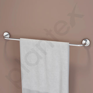 Plantex Stainless Steel Single Towel Rod/Towel Bar/Towel Holder/Towel Hanger for Bathroom/Bathroom Accessories - 24 Inch (Chrome)