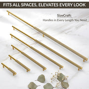 Plantex Stainless Steel & Aluminium Cabinet Handle/900mm Wardrobe Handle for Home/Cupboard Door Pull-Push Handles for Hotel/Office - Pack of 1 (DTC-3960, Brass Antique & Gold)