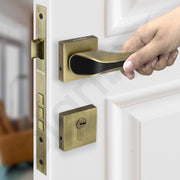 Plantex Main Door Lock for Home with 3 Years of Warranty/Mortise Locks for Door - Main Door Lock Set (PT-007- Brass Antique - Black)