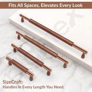 Plantex Cabinet Handle/Kitchen Cabinet Door Handle/Wardrobe/288 mm Cupboard Handle/Door Pull-Push Handle for Home/Office - Pack of 2 (Rose Gold)