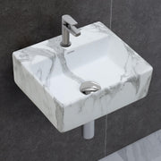 Plantex Tabletop Wash Basin for Bathroom/Designer Ceramic Basin/Rectangle Countertop Wash Basin/Home/Office (13 x 11.5 x 5 Inch)