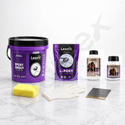 Plantex Lexora Epoxy Grout/3-Part Epoxide Resin Tile Grout/Floor & Wall Tiles Joints/Waterproof & Stain Proof/Bathroom & Industrial Use - 1 kg (Cream)