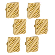 Plantex Knobs for Drawers/Drawer Knobs for Cabinets/Pull-Push Knobs for Kitchen/Bedroom Drawer - Pack of 6 (SH-434, Gold & Gold Matt)