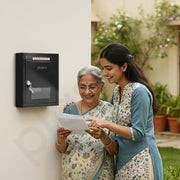 Plantex All in One Multipurpose Letter Box/Suggestion Box for Office/Post Box for Home gate/Donation Box/Complaint Box/with Lock -Wall Mount - Pack of 15 (Black)