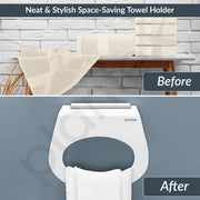 Plantex Acrylic Napkin Holder for Washbasin/Towel Ring for Bathroom/Wall Mounted Towel Hanger/Bathroom Accessories (Capsule - White)