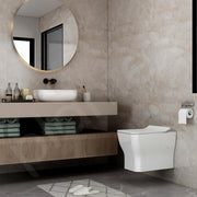 Plantex Ceramic Bathroom White Commode and Wash Basin Set/Rim Washdown Flush/P Trap Commode for Toilet/Wash Basin for Bathroom - Combo - (White)