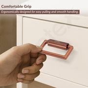 Plantex Rajwadi Drawer Kadi/Drawer Handle/Kadi for Drawers/Pull-Push Kadi for Home/Office Cabinet - Pack of 6 (Rose Gold)