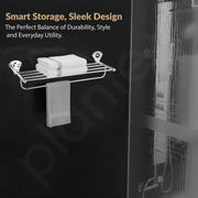 Plantex Royal Stainless Steel Towel Hanger for Bathroom/Towel Stand/Towel Hanger/ Bathroom Accessories (Chrome Finish) - 24 inch