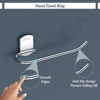 Plantex 304 Grade Stainless Steel Towel Ring for Washbasin/Napkin Holder/Hand Towel Holder for Bathroom & Kitchen/Bathroom Accessories - (Chrome)