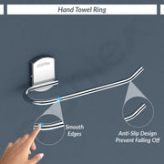 Plantex 304 Grade Stainless Steel Towel Ring for Washbasin/Napkin Holder/ Hand Towel Holder for Bathroom & Kitchen/Bathroom Accessories - (Chrome)