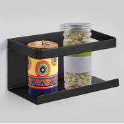 Plantex Magnetic Refrigerator Shelf/Kitchen Organiser Storage Magnetic Spice Shelf For Fridge/Organiser for Refrigerator(Carbon Steel,Black)