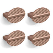 Plantex Knobs for Drawers/Drawer Knobs/Round Knob for Cabinets/Pull-Push Knob for Kitchen/Bedroom Drawer - Pack of 4 (Rose Gold)