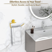 Plantex 304 Grade Stainless Steel Towel Ring/Hand Towel Holder/Towel Hanger for Bathroom/Napkin Holder for Wash Basin/Bathroom Accessories - Oreo (Gold)