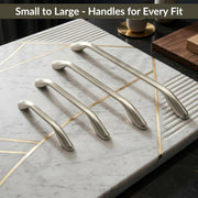 Plantex Cabinet Handle/224mm Handle for Drawer/Wardrobe/Kitchen Handle/Pull-Push Handle for Home/Office - Pack of 1 (Satin)