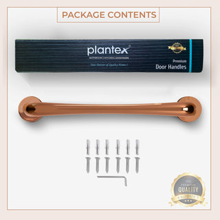 Plantex Polo 14-IInch Pull Handle For Glass/Wooden And Metal Doors (Rich Rose Gold Finish - Big)