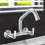 Plantex Pure Brass Sink Mixer Tap with 360Ãƒâ€šÃ‚Â° Swivel Spout/Hot and Cold Water Tap for Kitchen with Brass Wall Flange and Teflon Tape-7 Year Warranty (BAL-515)