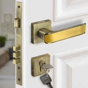 Plantex Main Door Lock/Mortise Lock for Door with 3 Years of Warranty by plantex/Door Locks for Home with Brass Lock Body & Cylinder (7112 - PVD Gold & Brass Antique)